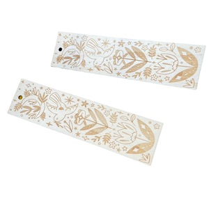 Marque-pages en bois gravés au laser, motifs variés, écologiques, étiquettes cadeaux artisanales pour livres, marqueurs décoratifs - Product Image 5