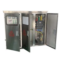 Armoire électrique extérieure durable en acier inoxydable 1,2 mm, tôle laminée à froid, boîtier de commutation principal, boîte de distribution d'énergie, personnalisable