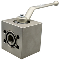 Katup Bola Flens Tipe SAE Harga Pabrik Murah Bahan Stainless Steel Katup Bola Hidrolik Tekanan Tinggi Operasi Manual Pipa Oli