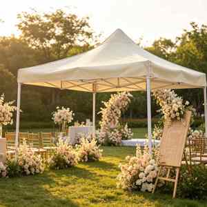 Carpa Instantánea Impermeable de 3x3m, Refugio para Exteriores, Resistente al Sol y la Lluvia, para Maratones, Eventos Deportivos, Estación de Primeros Auxilios, Temporal - Product Image 1