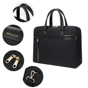 Sac à ordinateur portable décontracté en nylon SHOULDCAT pour Huawei MateBook/Dell/Apple 15 et 14 pouces, fermeture éclair étanche - Product Image 1