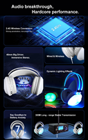 Système complet de disco silencieuse à 3 canaux, casque sans fil à LED, bundle de fête silencieuse, écouteurs et émetteur de disco silencieuse
