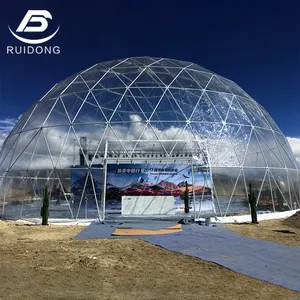 Cheap Used Aluminum Large Transparent Glass Geodesic Dome Advertising Trade Show Party Marquee Outdoor Tent For Event In General