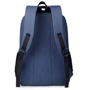 Student <b>Backpack</b> 15 Inches Computer Interlayer Business Travel Unisex Solid Color Gray <b>Black</b> Blue Green - Product Image 4