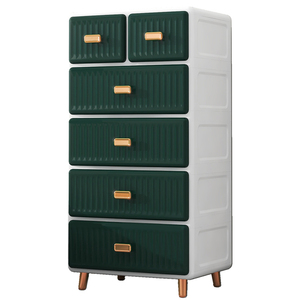 Large Capacity 55cm Width Chest of Drawer Plastic Storage Drawer Cabinet