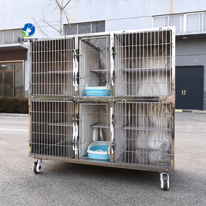 Jaula <span class=keywords><strong>Veterinaria</strong></span> de Alta Calidad EUR VET, Jaula de Acero Inoxidable de 4 Puertas <span class=keywords><strong>para</strong></span> Perros y <span class=keywords><strong>Gatos</strong></span>, Equipo Veterinario <span class=keywords><strong>para</strong></span> Clínica - Product Image 6