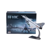 Modèle d'avion de chasse J-10C à l'échelle 1:48 en alliage, modèle militaire de simulation, idéal pour l'exposition, les cadeaux, la personnalisation avec gravure au laser
