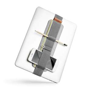 Organisateur de technologie portable fin, étui à crayons élastique, attachable à un ordinateur portable et à un carnet, pour le bureau, l'école, les voyages, pochette à stylos personnalisable - Product Image 6