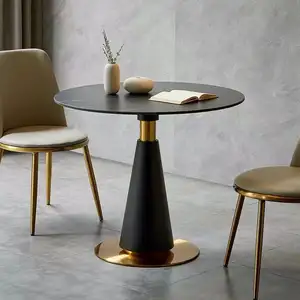 Çin mobilya üreticisi toplantı masaları Bar sayacı ticari paslanmaz çelik taban masa Bar masası Pub için