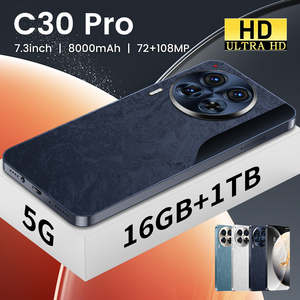 Téléphone 5G C30 Pro pour tutorat en ligne, batterie longue durée 8000 mAh, écran 7,3 pouces, appareil photo IA 108MP, 16 Go + 1 To, double SIM + carte TF, application tableau blanc, déverrouillage facial - Product Image 6