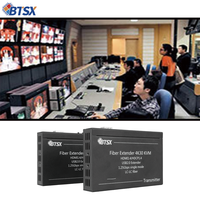 Extenseur KVM fibre IP Bitvisus à latence nulle 30 km 4K - 1.4 USB 2.0 Multi-appareils RS232 Transmission transparente Métal