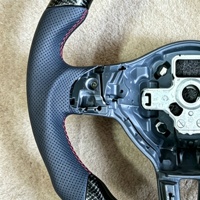 Volant en fibre de carbone forgé pour Volkswagen Mk6 Golf 6 Gti Mk7 Golf 7 Passat CC GTD GTS, volant de voiture en cuir