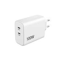 Chargeur GaN 100w Type C pour iPhone MacBook Samsung PD PPS Chargeur rapide portable Chargeur de téléphone portable Chargeur mural 100w Usb c