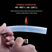 Tuyau flexible en silicone sur mesure, qualité alimentaire et médicale, transparent, pour pompe péristaltique, prix de gros