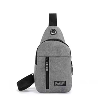 Boce Custom Logo Oortelefoon Gat Waterdichte Sport Schouder Sling Crossbody Mannen Borst Tas Heren Sling Bag