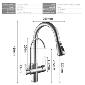 <span class=keywords><strong>Rubinetto</strong></span> da <span class=keywords><strong>Cucina</strong></span> Gourmet <span class=keywords><strong>con</strong></span> Doccetta Estraibile Cromata, Filtro, Acqua Calda e Fredda, Montaggio su Piano - Product Image 5
