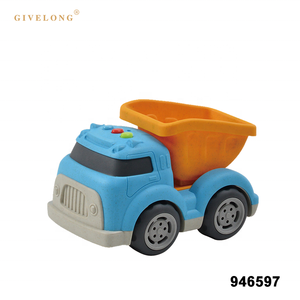 bioplastic sliding cartoon toys kids car truck with lights music