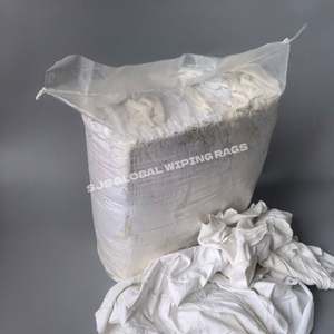 Trapos de Felpa Blancos Reciclados de la Industria de Maine, Bolsa de Trapos de Algodón Blanco, Trapos de Algodón de Felpa Blanca para Limpieza - Product Image 1