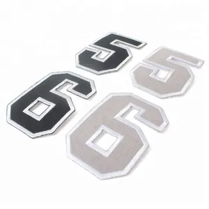 Badges brodés, accessoires sportifs, vente en gros, logo de club de football personnalisé, numéros brodés, patchs pour maillots de football - Product Image 1