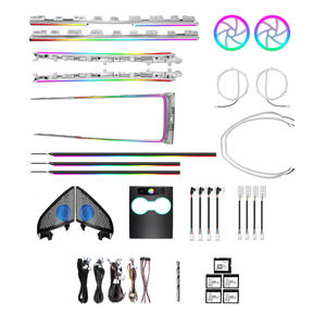 Mise à niveau 256 couleurs Symphonie LED Lumière d'ambiance intérieure de voiture pour Tesla Model 3 2021-2022 RHD Accessoires de décoration - Product Image 1