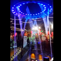 Fontaine musicale laser numérique d'extérieur DEWY DW_5M de haute qualité en acier inoxydable avec garantie de 2 ans pour aménagement paysager de place publique