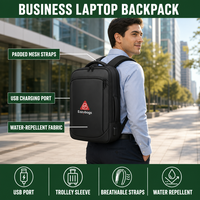 Sac à dos pour ordinateur portable Oxford personnalisable pour homme, grande taille, avec port USB, fermeture éclair cachée, imperméable, extensible, sac à dos professionnel