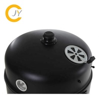 Barbecue Portable en plein air, four à 3 couches de diamètre noir avec fumée