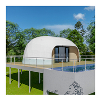Dôme de Glamping de Luxe Préfabriqué, Tente Hôtelière Écologique Moderne en Conteneur Étanche pour Projet de Camping