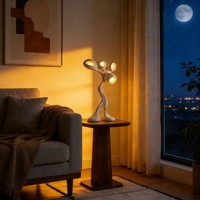 Sculpture artistique lumineuse grand format Vincentaa pour hall d'hôtel – Pièce maîtresse décorative