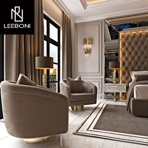 Letto Matrimoniale di Lusso Ultimo Modello dal Design Moderno Italiano, Mobili di Lusso per Camera da Letto, Letto King Size di Alta Gamma in Tessuto con Testiera Grande - Product Image 4