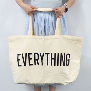 Wholesale casual canvas handbag square pink <b>large</b> canvas summer beach shopping <b>bag</b> - Product Image 6