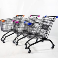 Chariot de courses traditionnel allemand en acier pour supermarché et marché