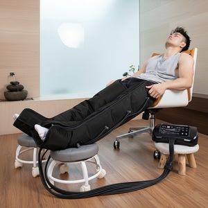 Appareil professionnel de pressothérapie à brancher pour les jambes et le corps, soulagement de la douleur et amélioration de la circulation, avec contrôle de la minuterie et masseur de pieds - Product Image 3