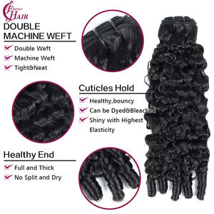 Extensiones de Cabello Humano Rizado Francés 2026, 100% Cabello Humano, Trama Súper Doble con Puntas Rizadas en Espiral - Product Image 2