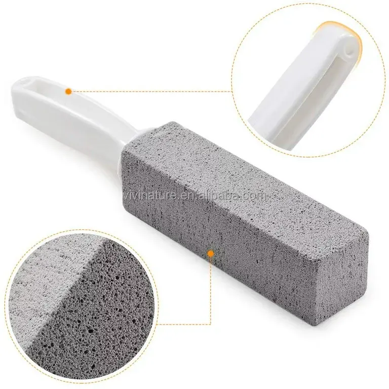 High Density Sturdy Toilet Bowl Pumice Cleaning Stone with Handle Toilet brush