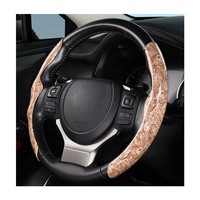 Housse de volant de voiture universelle en cuir de différentes couleurs sur mesure