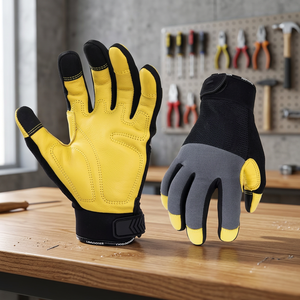 Gants d'assemblage en polyéthylène de qualité supérieure pour mécaniciens et travaux industriels, antidérapants et anti-vibrations, gants de sécurité - Product Image 3