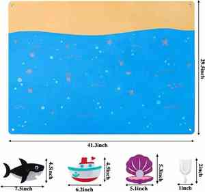 Tenture murale Storyboard L'insert d'animal marin Feutre d'activité Feutre occupé Conseil Montessori Apprentissage - Product Image 6
