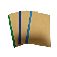 Carnet ligné A5 avec couverture en kraft, papier de qualité supérieure, OEM ODM, papeterie de bureau et scolaire, taille personnalisable, cahier d'exercices, vente en gros