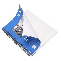 Carnet de croquis à spirale bleue personnalisé, pour croquis, livre de couleur, A3 A5, pour artiste, mélange de médias, collection