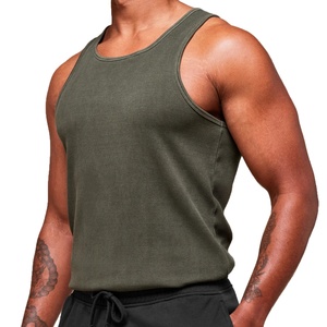 100% Cotton Knitted Casual <b>Singlet</b> <b>for</b> <b>Men</b> in Summer Thin Plain Color Fitness Daily Wear Plus Size Trendy - Product Image 2