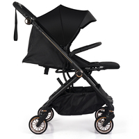 Poussette pliante en métal léger pour enfants Cadre en alliage d'aluminium Système de voyage universel Poussette pour bébé Landau Poignée réversible