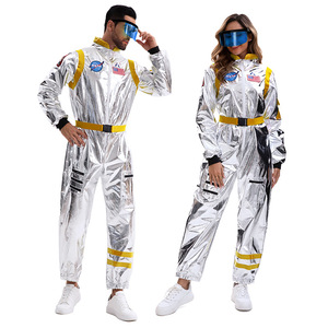 Spacesuit Pilot Cosplay Costume Adult Male Female Astronaut Halloween Performance Costume Wandering Earth Style Silver - Product Image 4