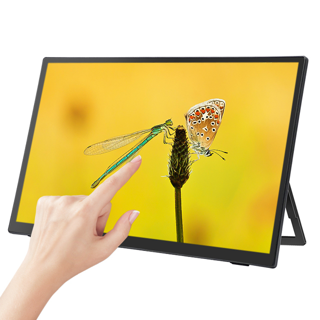 18.5 Inch Portable Monitor Touch Screen 1080P USB Type-C HDM Input IPS Screen External Monitor