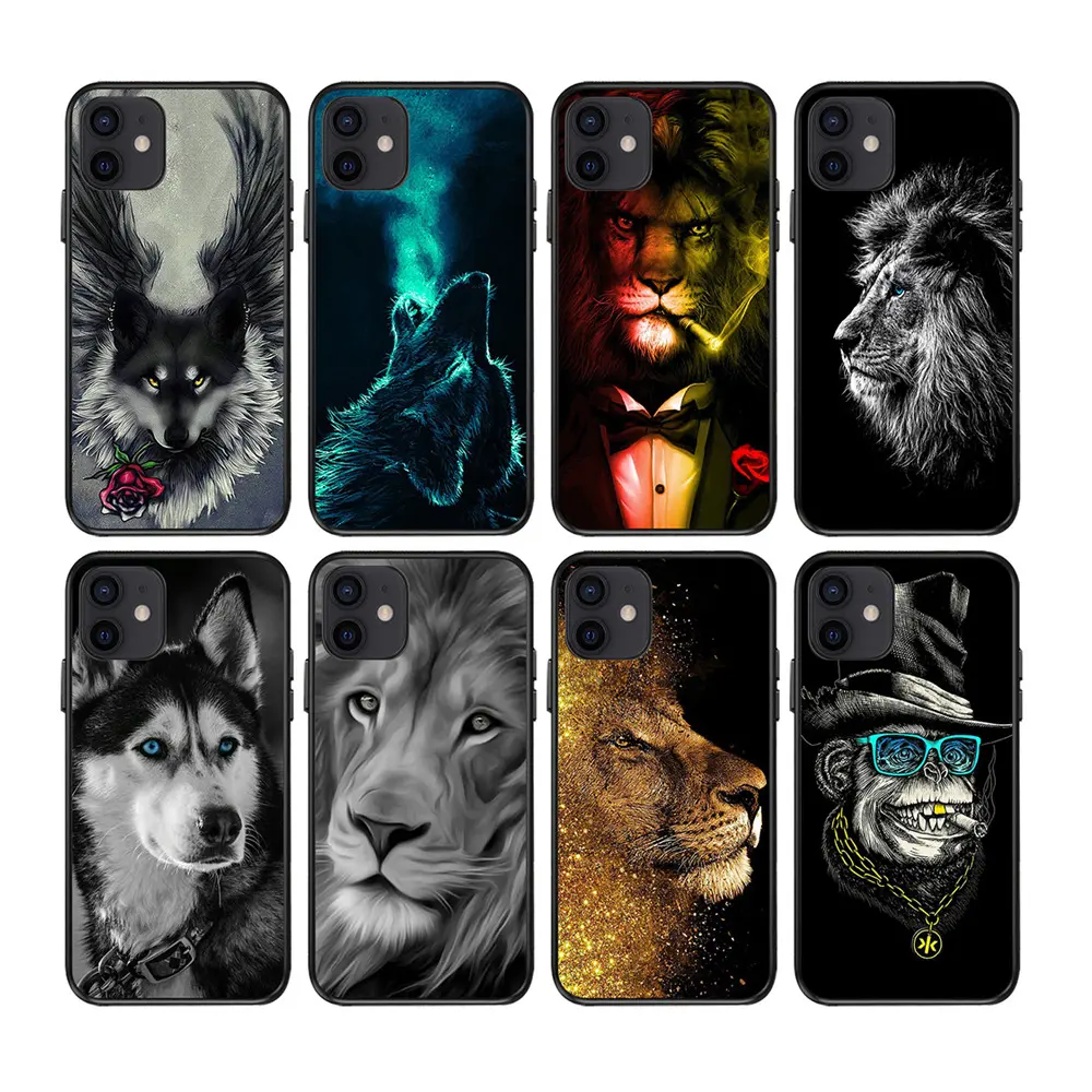 Fashion Animal Cat Sublimation Designer Phone Case For iphone 11 12 13 14 Pro Max 6 7 8 Plus XS X XR