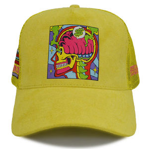 Gorra trucker de malla premium de corona alta, ligera, de tela de ante sintético, para deportes al aire libre de verano, para adultos y adolescentes - Product Image 2