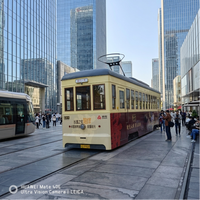 Tramvay Retro para Decoración de Calles Culturales, Vagón Decorativo Directo de Fábrica con Pintura Personalizada para Zonas Históricas y Calles Panorámicas