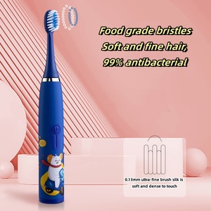 Productos para Bebés, Cepillo de Dientes Eléctrico Sónico para Niños, Tipo de Batería, Cepillos de Dientes Inteligentes de Dibujos Animados para Niños, Cepillos de Dientes Eléctricos a Prueba de Agua - Product Image 4