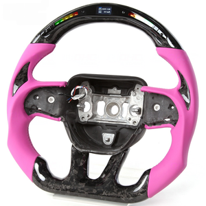 Volantes Deportivos Inteligentes Personalizados de Fibra de Carbono con Luces LED en Color Cuerno de Diablo - Product Image 3