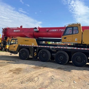 Grue mobile sur camion Sany 100T d'occasion en bon état de marche, prix avantageux en promotion avec moteur et pompe - Product Image 4